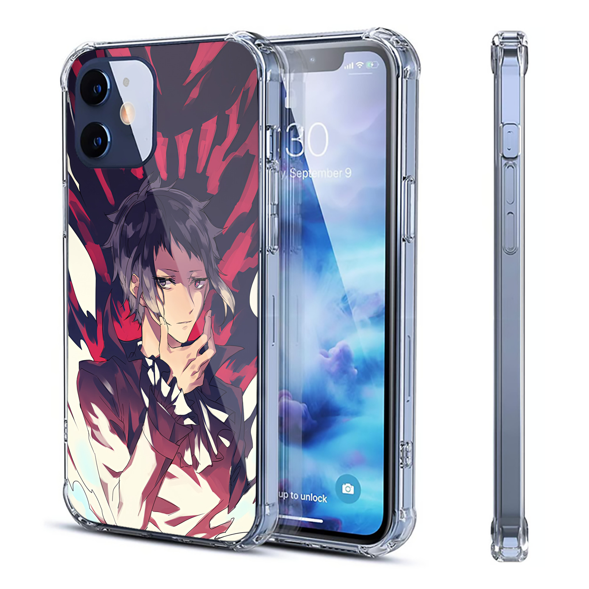（画像用） 文豪ストレイドッグス Bungo Stray Dogs 【iPhone 12シリーズ対応】透明スマホケース（クリアソフトケース）
